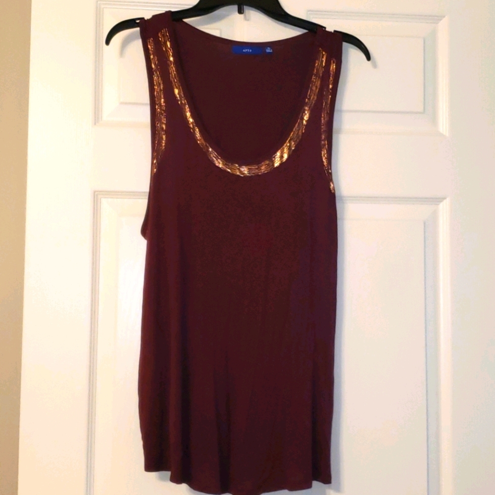Apt 9 Red Tank Top